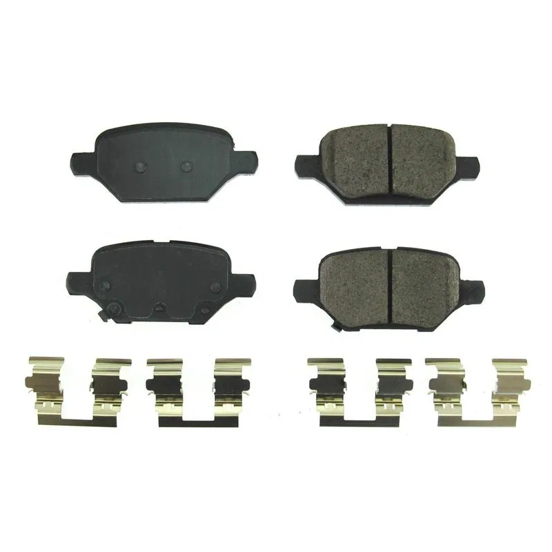 17-2168 – POWERSTOP Brake Pad, FMSI Number D2168 Ceramic Brake Pads Set Of 4 With Premium Stainless Steel Hardware